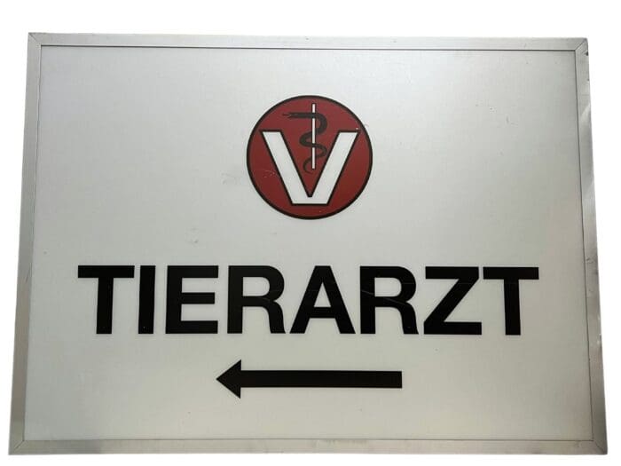 Tierarzt Leuchtkastenschild